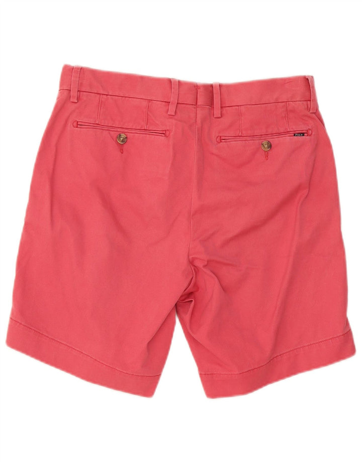 RALPH LAUREN Short Chino Homme W30 Coton Rose Moyen