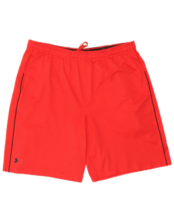 Under Armour Short de Sport Coupe Ample Heat Gear Homme XL Rouge Polyester