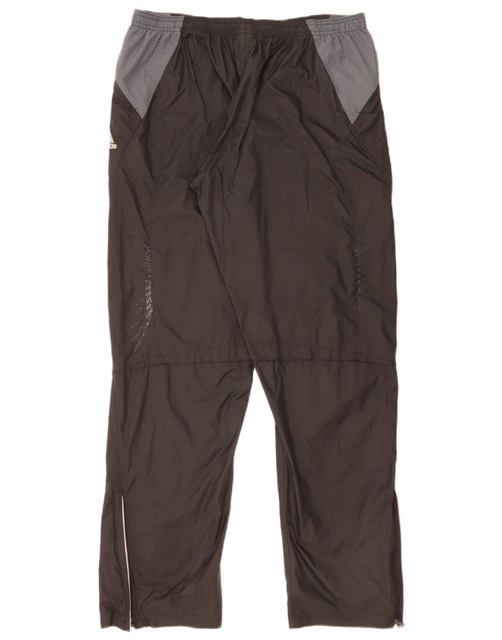 Adidas Pantalon imperméable Supernova pour homme Taille L en polyester color block noir
