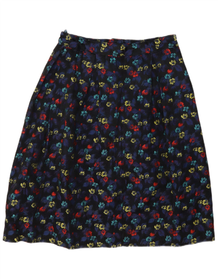 vintage Femme A-Line Jupe W28 Moyen Multicolore Floral