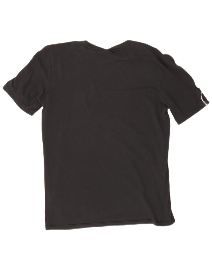 Nike T-shirt coupe standard pour homme en coton noir moyen