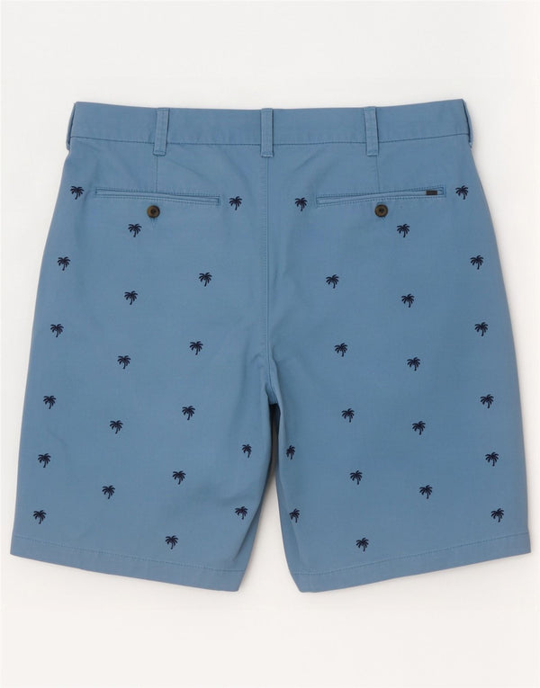 Marks & Spencer Short chino hawaïen pour homme W38 XL Bleu coton