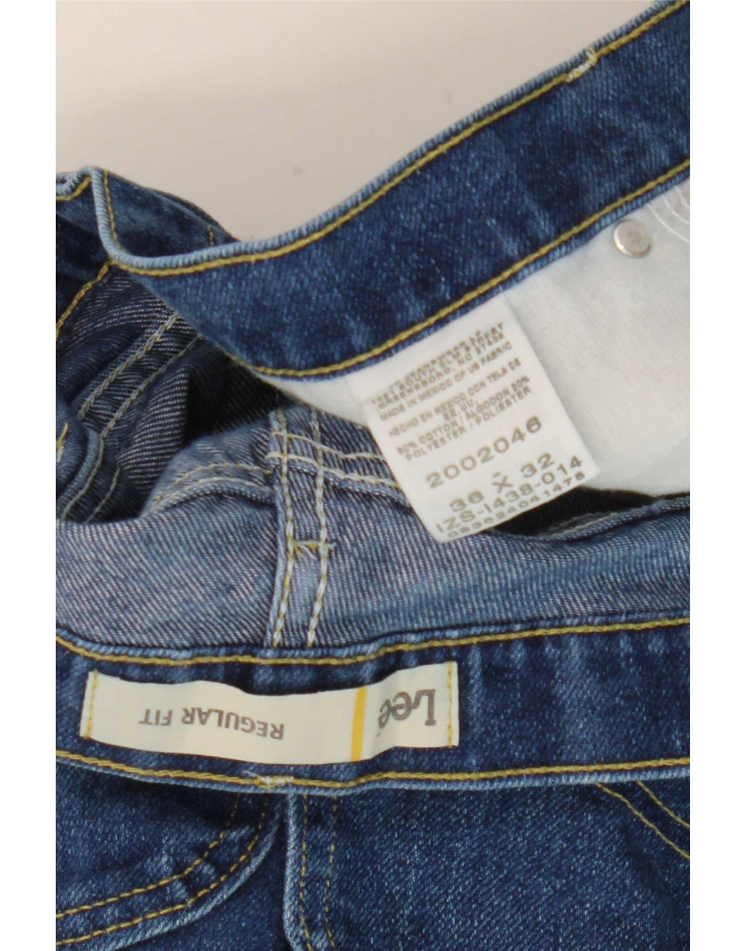 Lee Jean droit coupe droite femme W36 L29 bleu coton