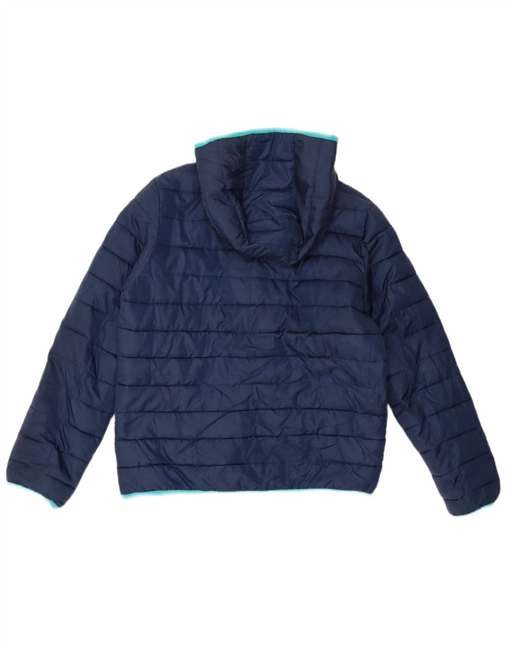 Champion Veste matelassée à capuche pour garçon 13-14 ans XL Bleu marine Polyester