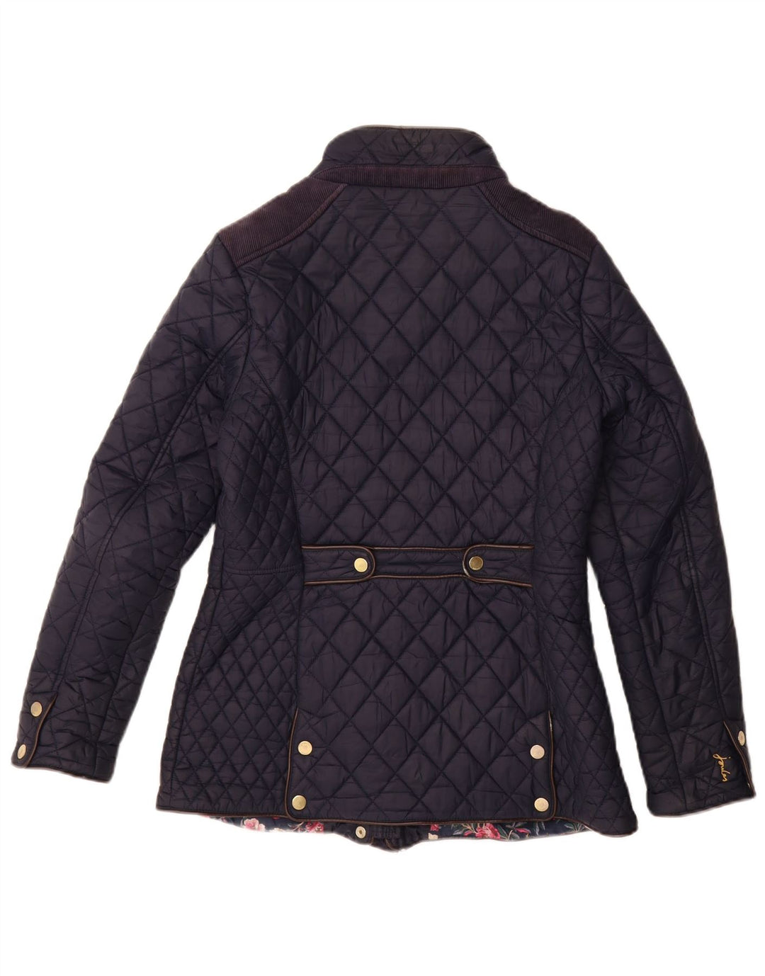 JOULES Veste matelassée pour femme UK 10 Small Bleu Marine Polyamide