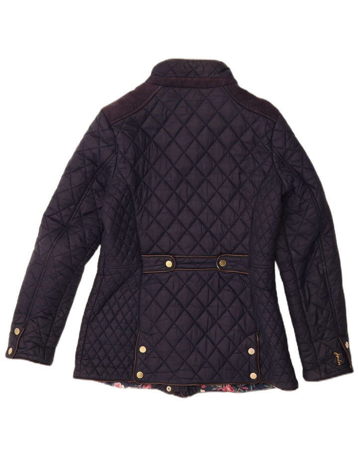 JOULES Veste matelassée pour femme UK 10 Small Bleu Marine Polyamide