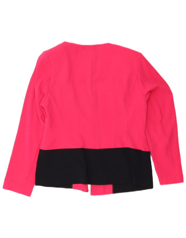 Marks & Spencer Veste blazer ouverte pour femme UK 16 Large Rose Colourblock