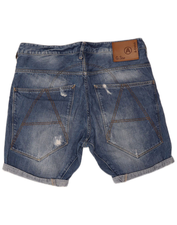 G-STAR Short en jean pour homme W34 Large Bleu Coton