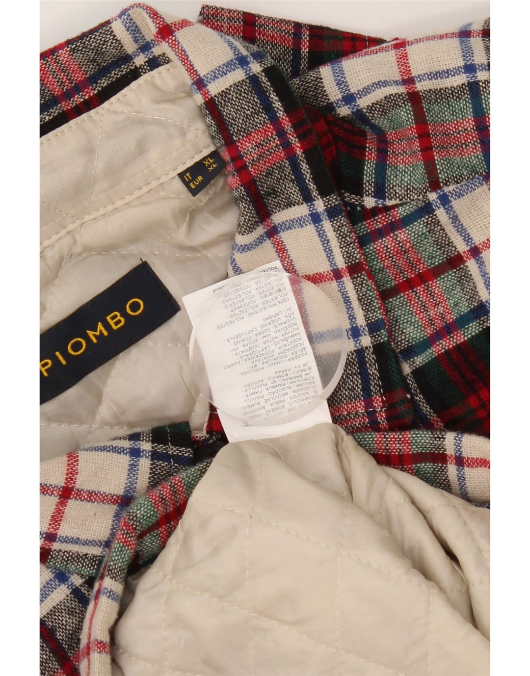 Piombo Homme Lumberjack Flanelle Chemise XL Multicolore Carreaux Coton