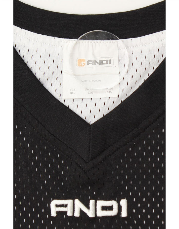 And1 Débardeur Graphique Homme 3XL Noir Polyester