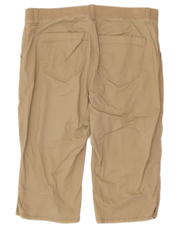 Lee Bermuda taille moyenne pour femme, coupe décontractée, US 14 XL W34, coton beige