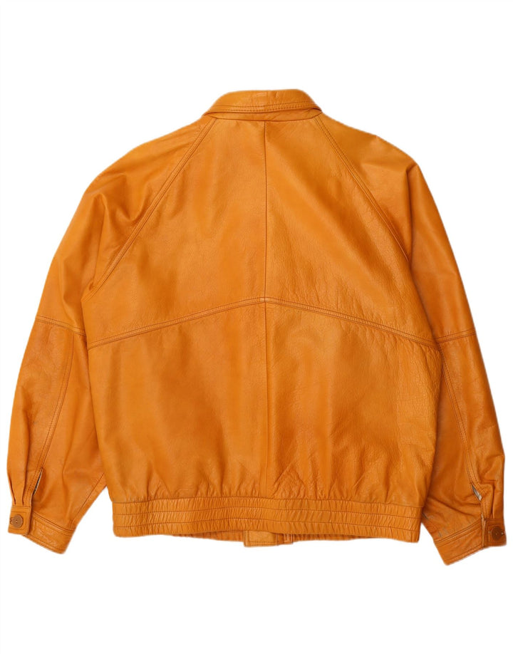 Veste en cuir homme vintage IT 54 2XL Cuir marron