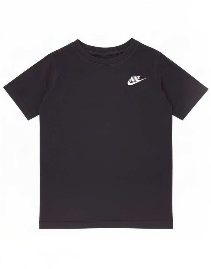 Nike T-Shirt Garçon 10-11 Ans Coton Noir Moyen
