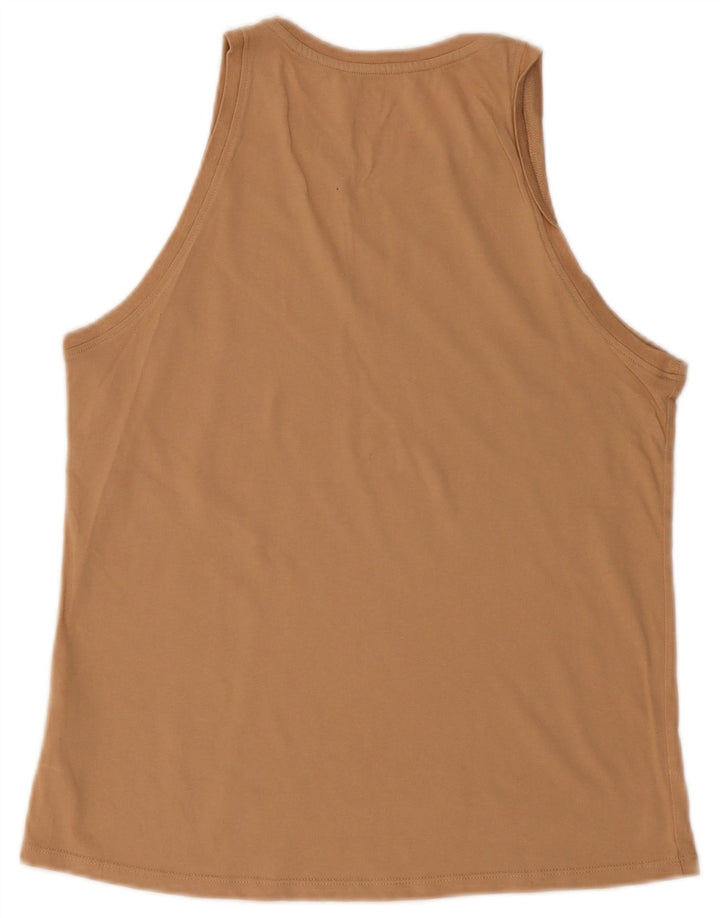 Nike Womens Dri Fit Graphic Débardeur UK 12 Coton Beige Moyen
