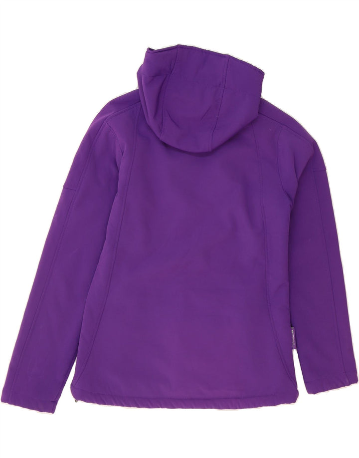 MOUNTAIN WAREHOUSE Womens Hooded Windbreaker Jacket UK 10 Small  Purple Vintage Mountain Warehouse and Second-Hand Mountain Warehouse from Messina Hembry 