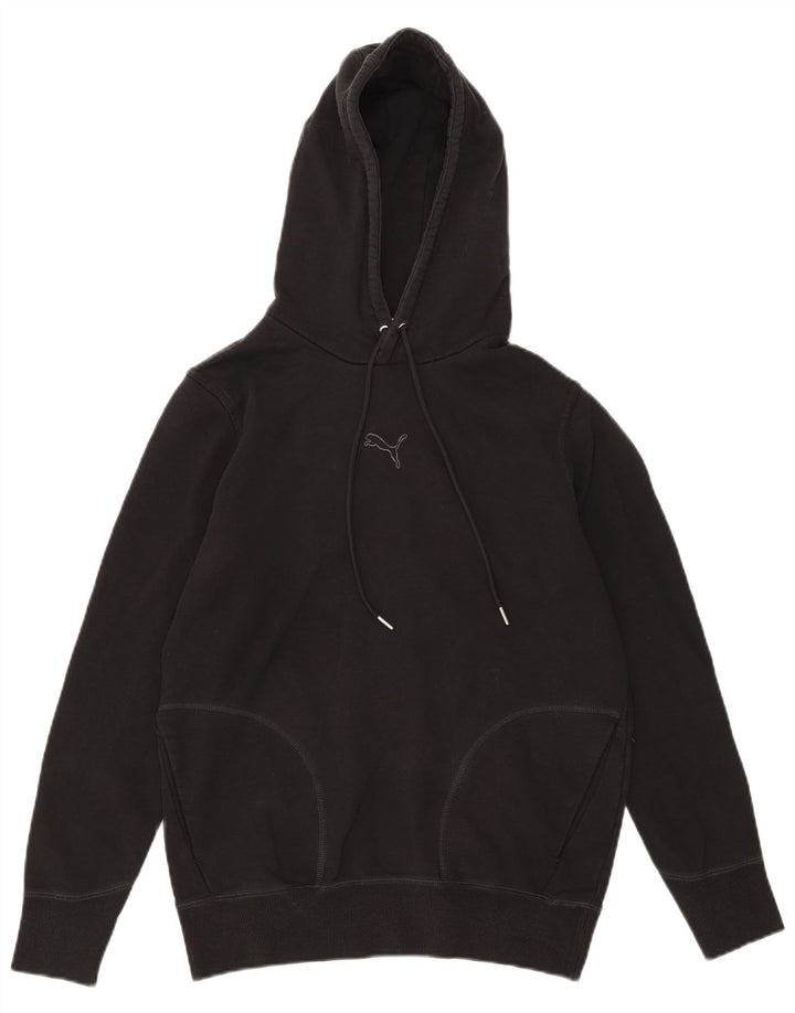 Puma Pull à capuche pour homme Petit Noir Coton