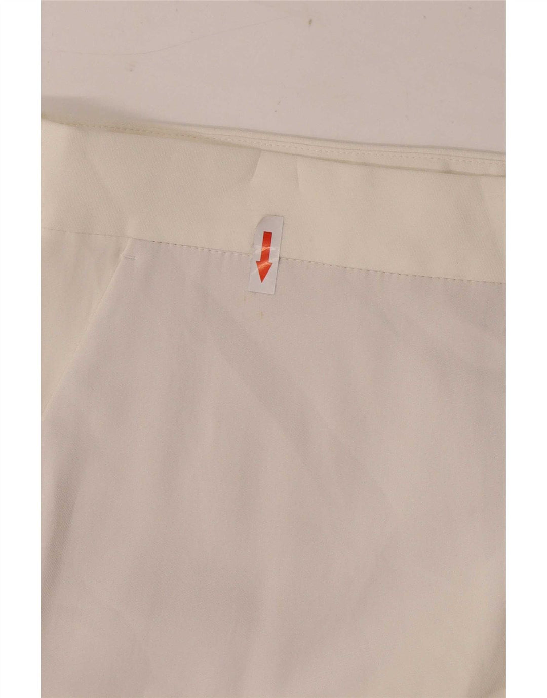Massimo Dutti Pantalon Capri Femme EU 42 Large W32 L23 Viscose Blanc