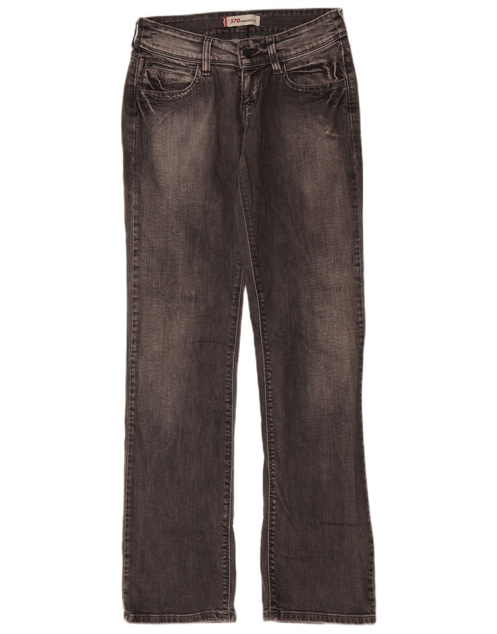 Levi's Jean Droit 570 Femme W28 L31 Gris Coton
