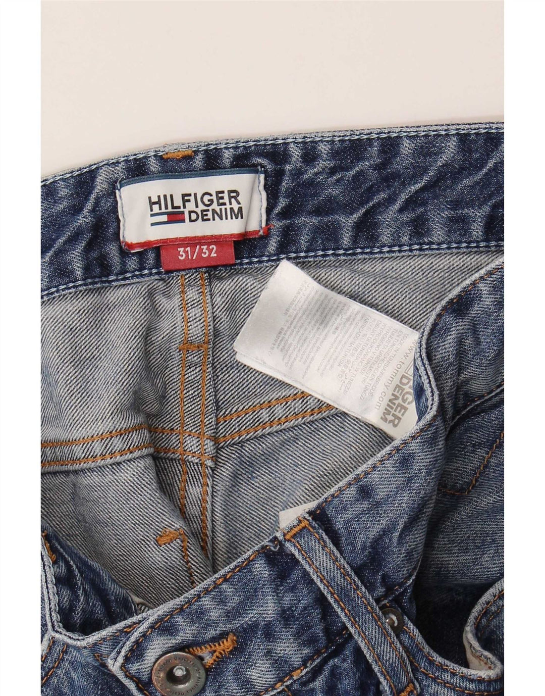 Tommy Hilfiger Jean droit homme W31 L32 bleu coton