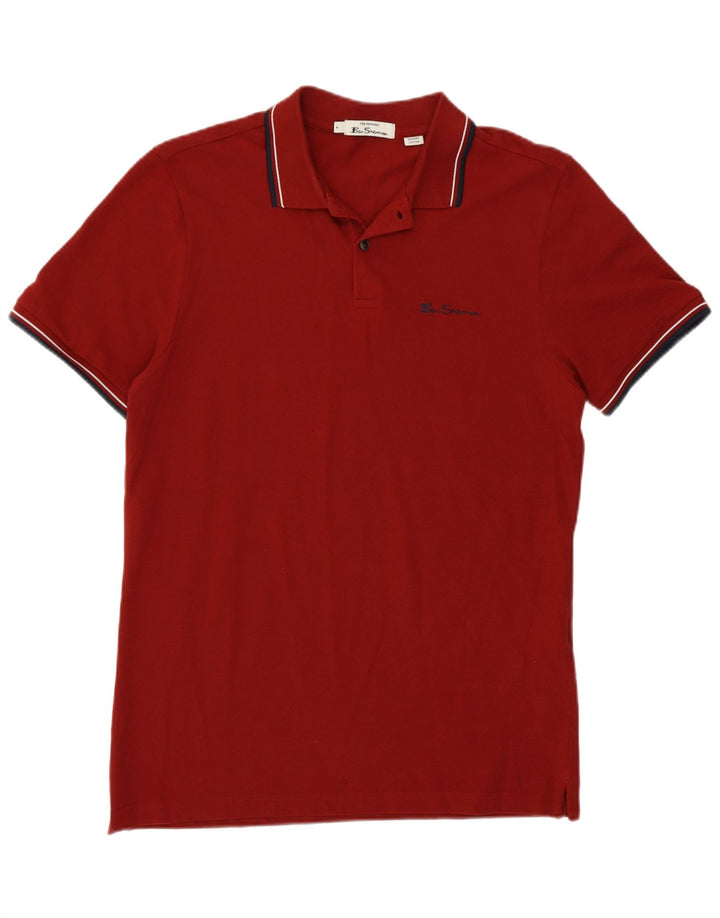 Ben Sherman Polo Homme Coton Marron Moyen