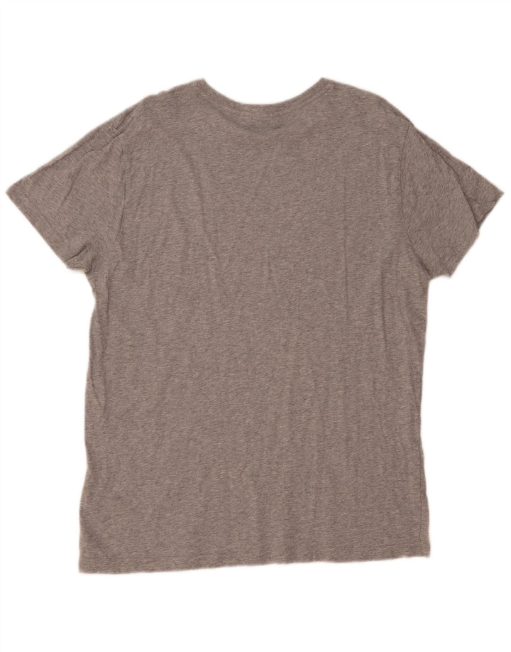 Gant T-Shirt Graphique Homme Gris Large Coton