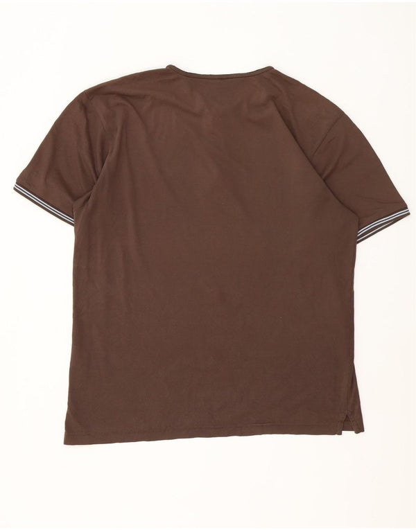 Champion T-Shirt Homme Top 2XL Marron Rayé