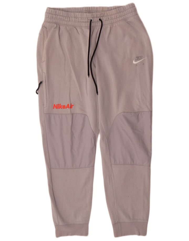 Nike Pantalon de survêtement pour homme en coton gris Taille L