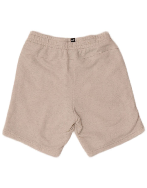 Puma Short de Sport Garçon 11-12 Ans Gris Coton