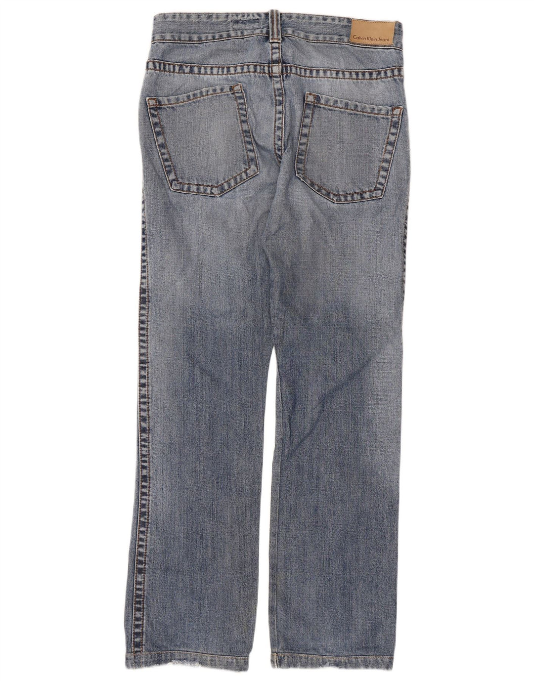 Calvin Klein Jean droit femme W32 L31 bleu