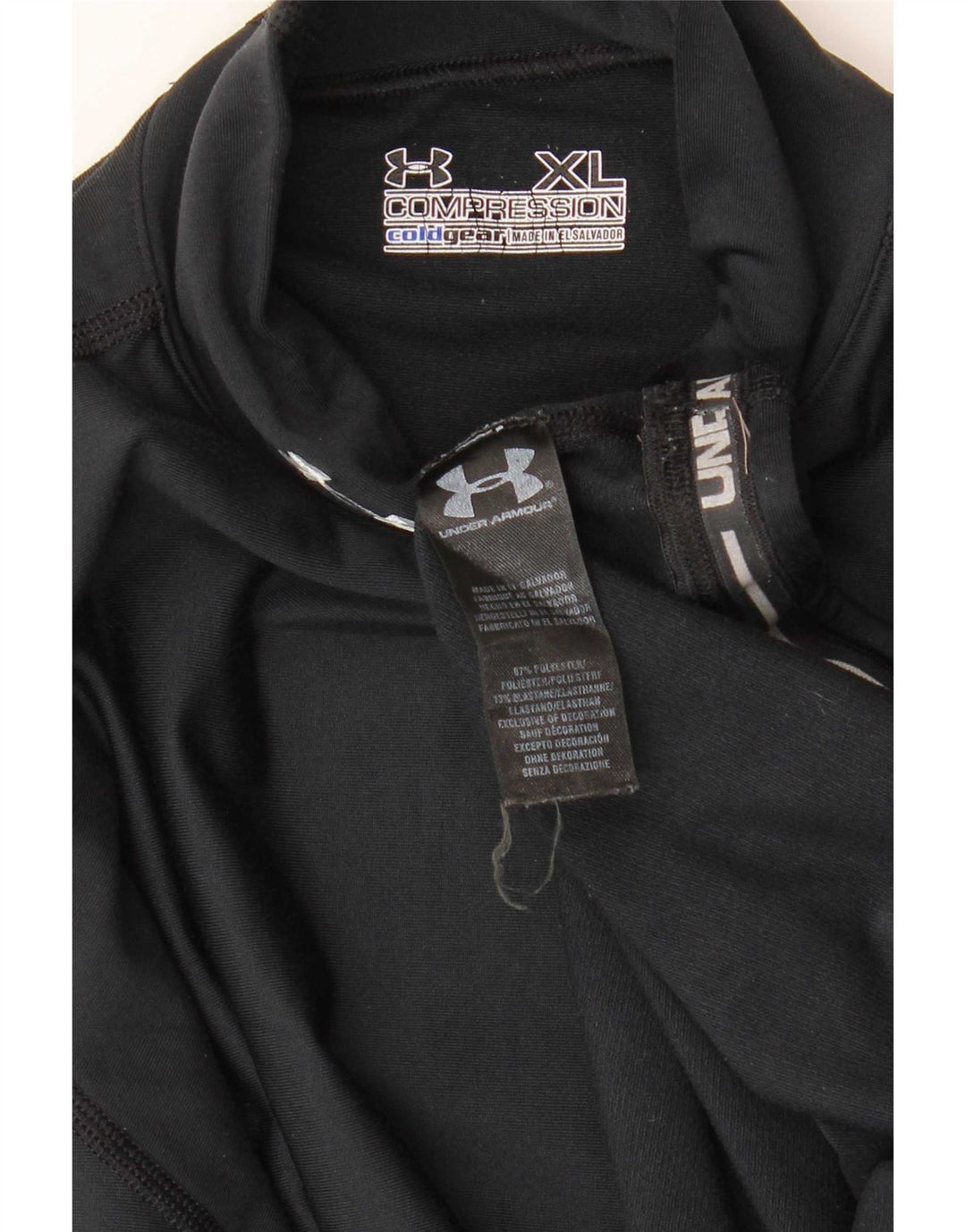 Under Armour Cold Gear Top Manches Longues XL Homme Noir Polyester