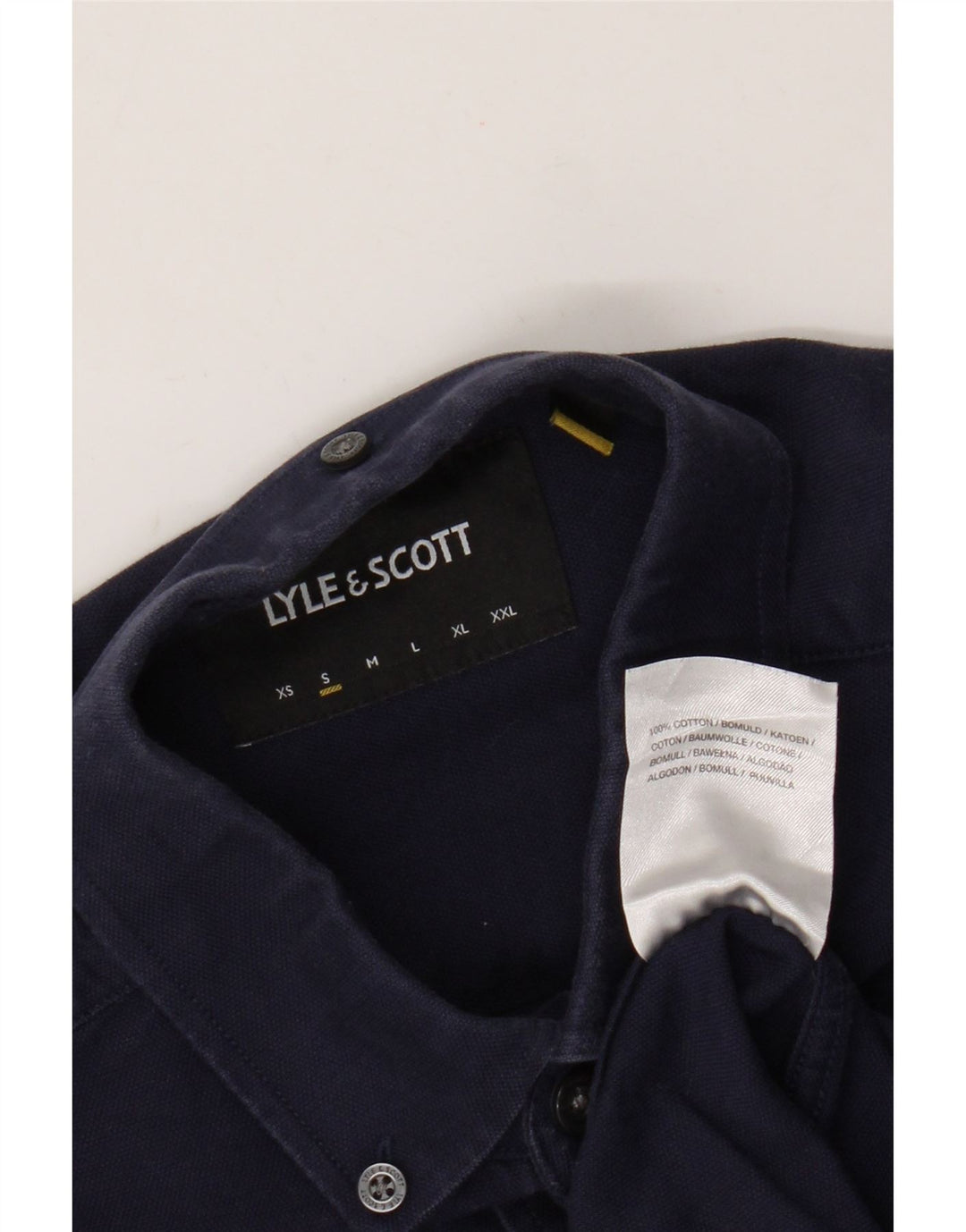 Lyle & Scott Chemise Homme Small Bleu Marine Coton