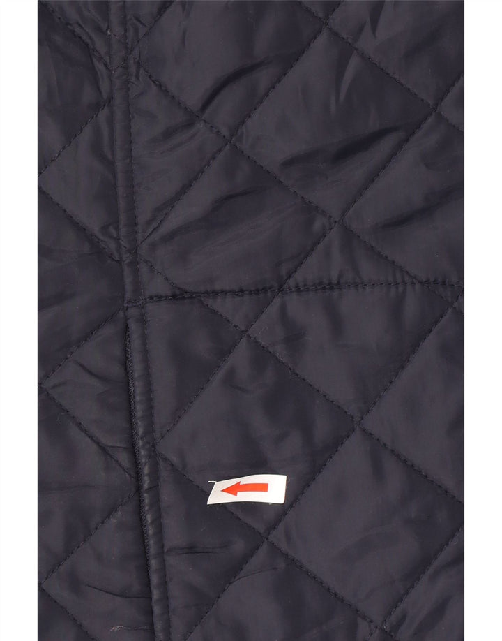 Joules Veste matelassée pour femme UK 18 XL Bleu marine Polyester