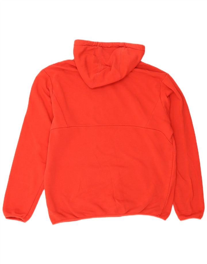Puma Pull à capuche pour homme en coton rouge Large