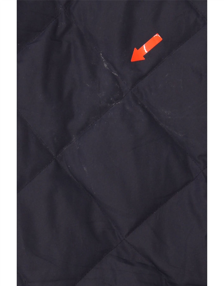J. CREW Womens Quilted Gilet UK 10 Small Navy Blue Polyester Vintage J. Crew and Second-Hand J. Crew from Messina Hembry 