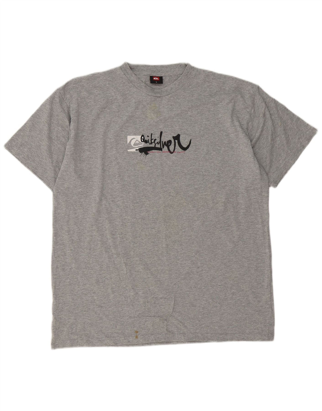 Quiksilver T-Shirt Graphique Homme Grand Gris