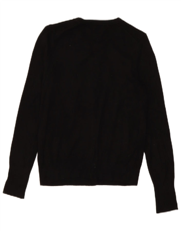 Zara Cardigan Femme Pull UK 10 Petit Noir