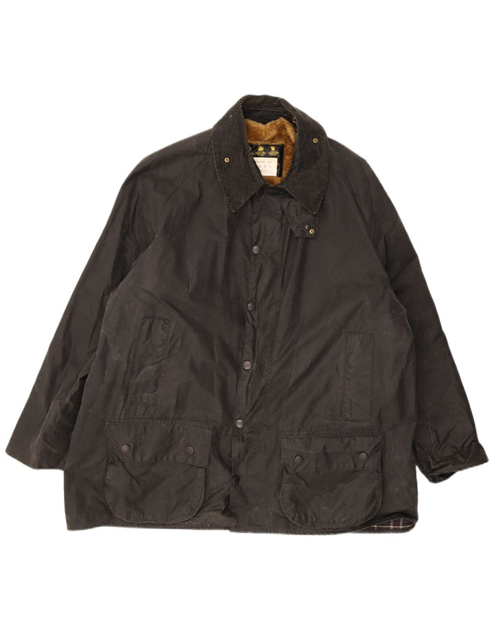 Barbour Veste en coton ciré pour homme EU 50 Noir moyen