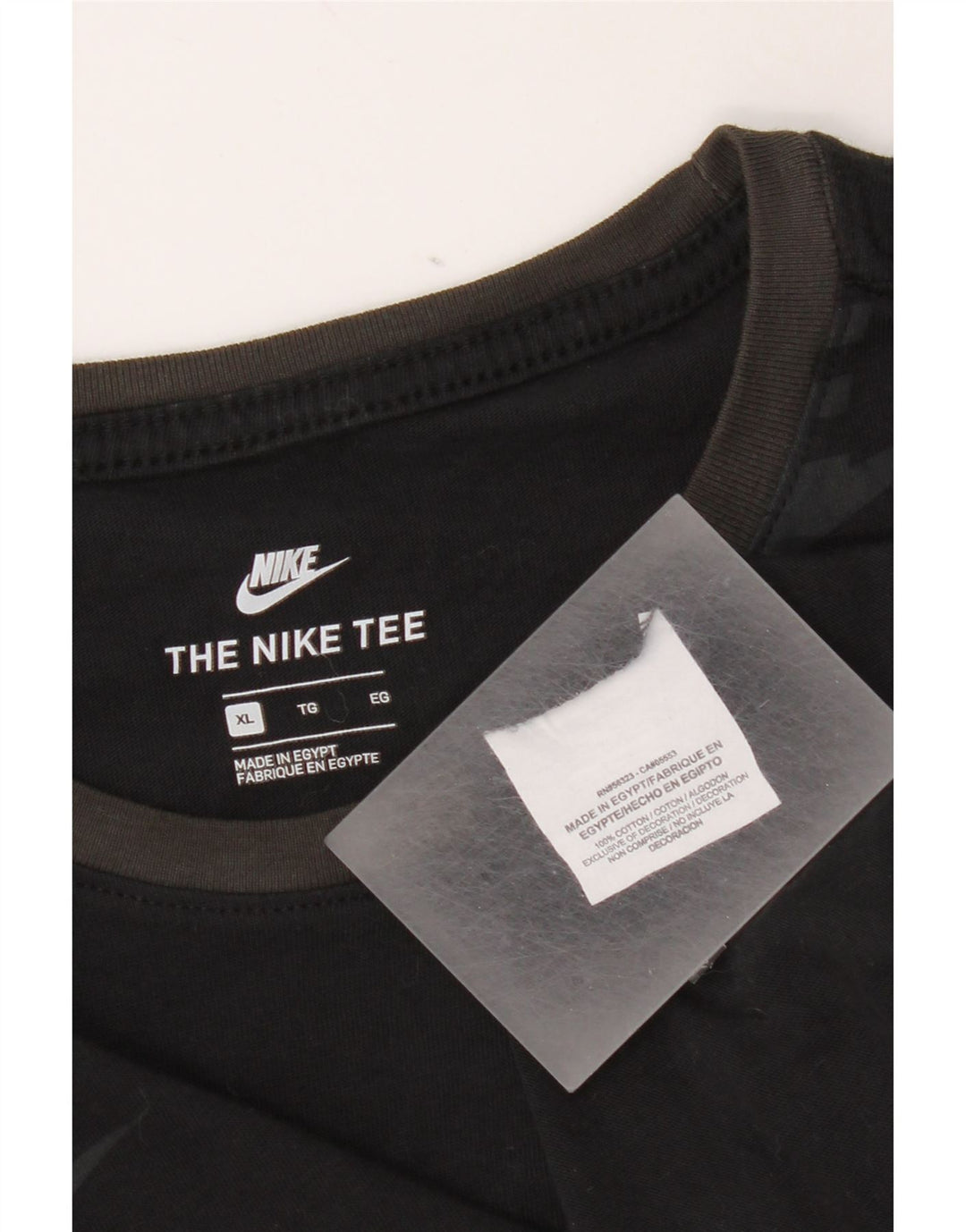 Nike Haut graphique à manches longues XL en coton noir pour homme