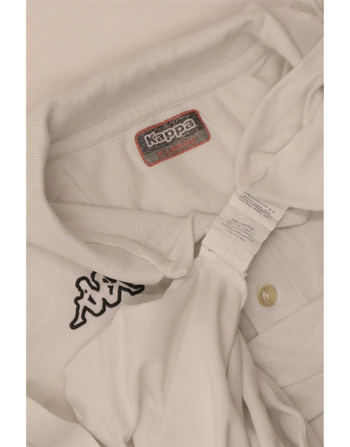 Kappa Polo Homme XL Blanc Coton