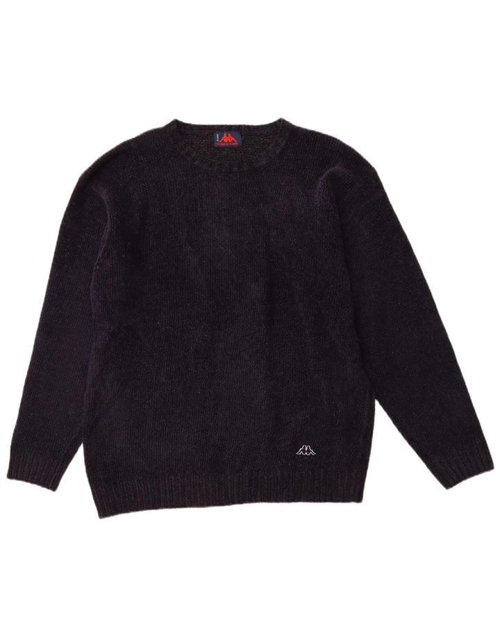 KAPPA Pull col rond pour homme en acrylique bleu marine Taille L