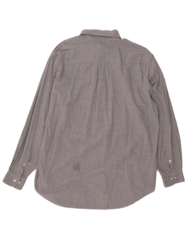 Benetton Chemise Homme Large Gris Coton