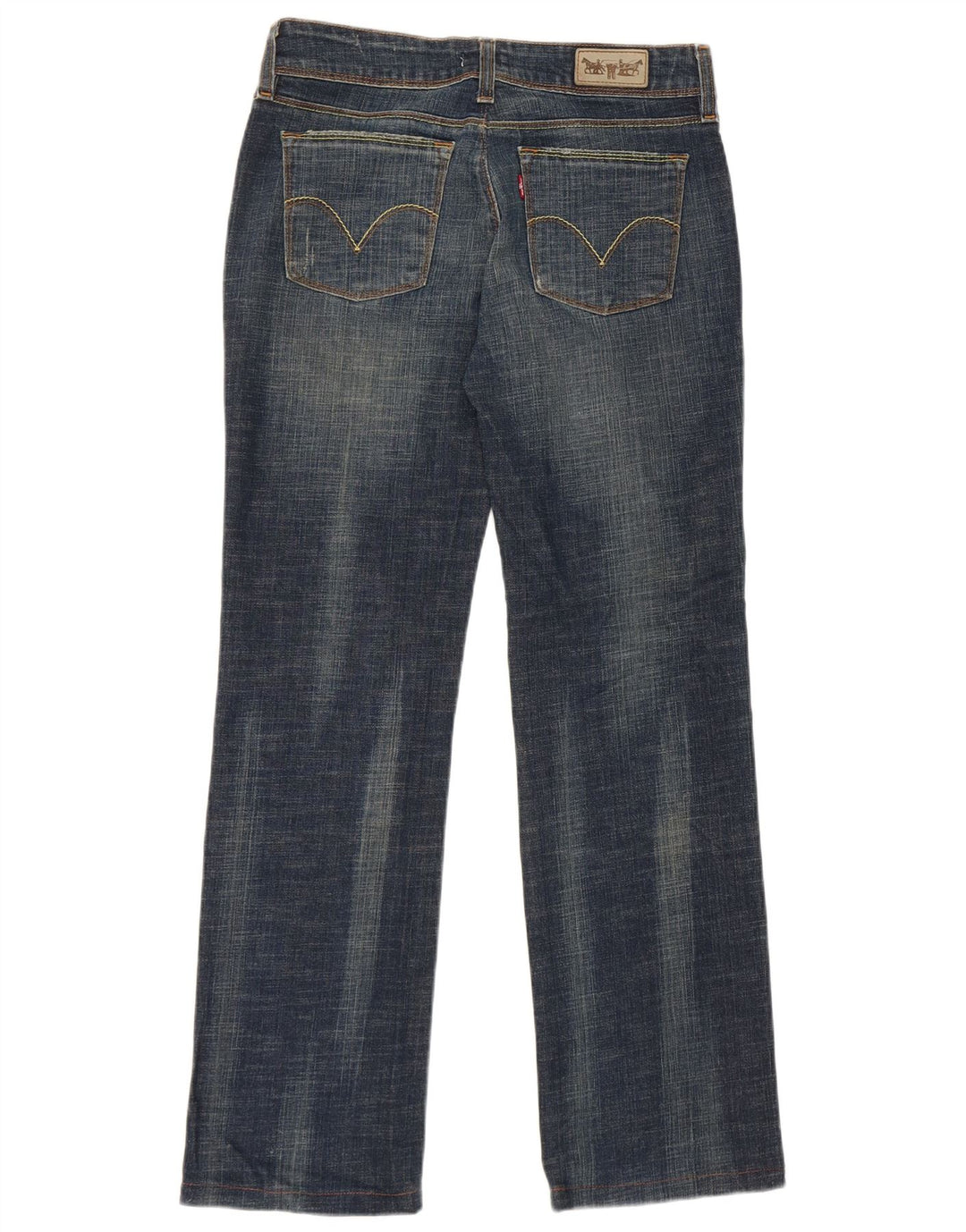 Levi's Jean Droit 570 Femme W32 L29 Bleu Marine Coton