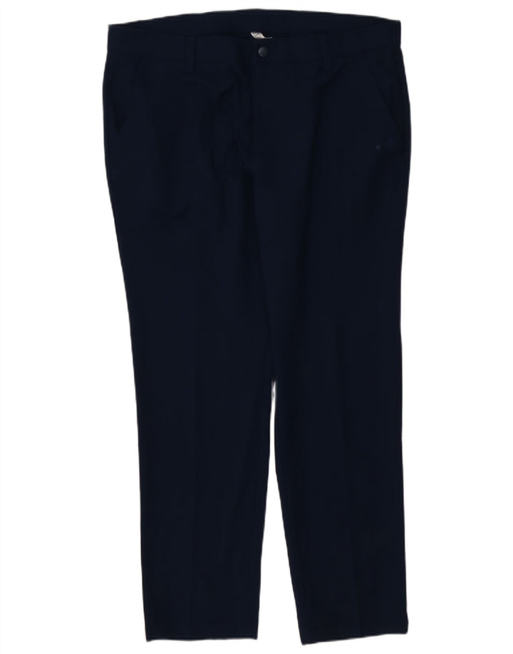 ADIDAS Pantalon Chino Droit Homme W36 L30 Bleu Marine Polyester