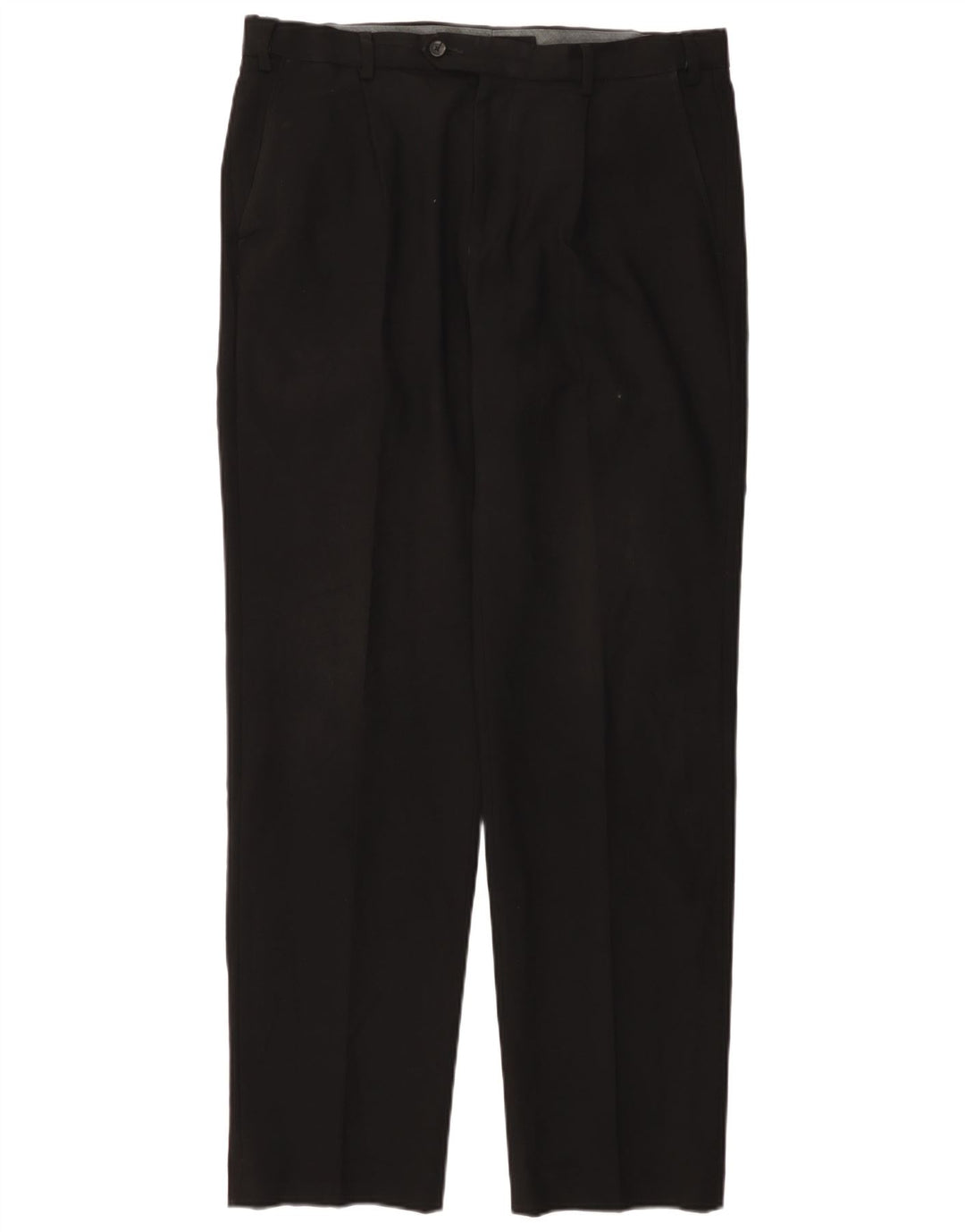 MARKS & SPENCER Pantalon de costume coupe classique pour homme W36 L33 Noir Polyester