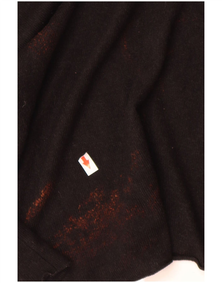 Zara Haut surdimensionné à manches longues pour femme UK 10 Small Noir