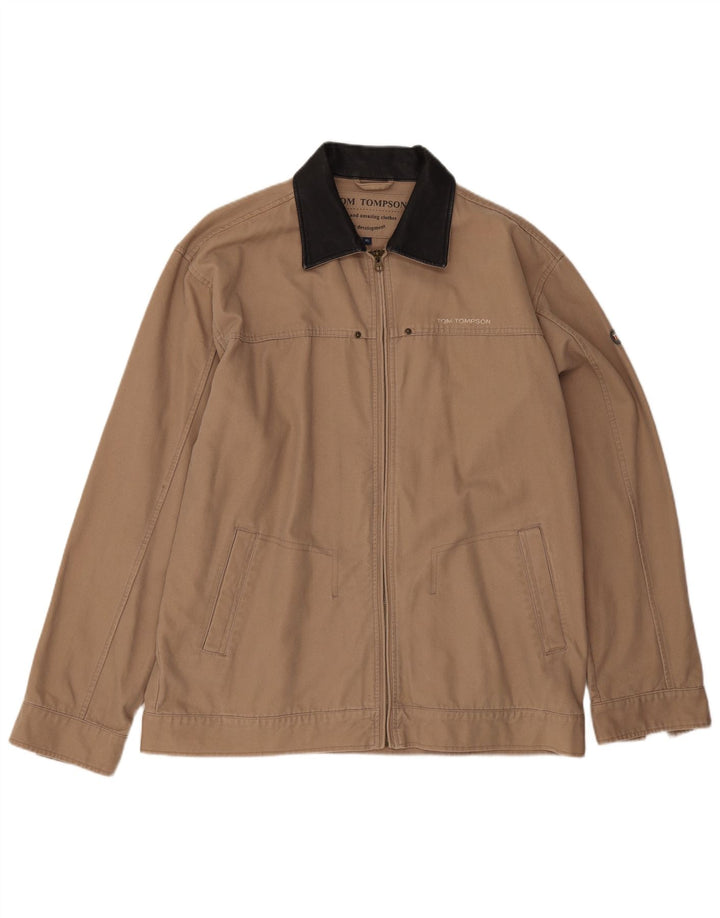 Tom Tompson Veste Bomber Homme UK 42 XL Coton Beige