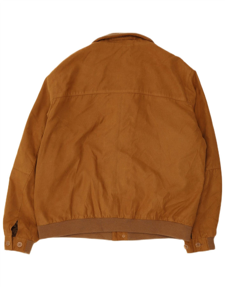Veste Bomber Homme Vintage IT 54 2XL Beige Polyester