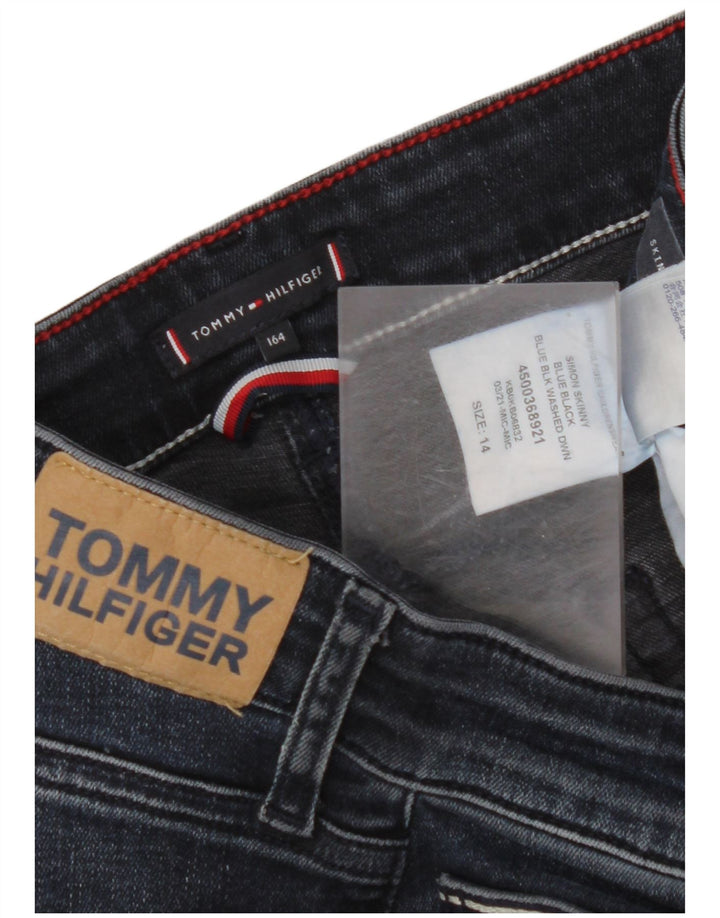 TOMMY HILFIGER Jean skinny garçon 13-14 ans W28 L29 Bleu marine Coton