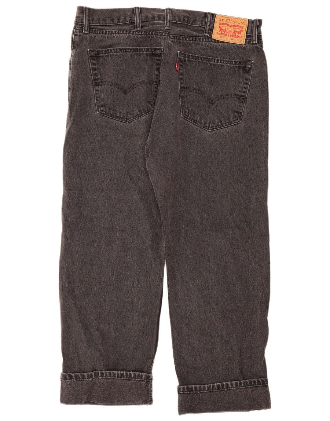Levi's Jean Droit 505 Femme W40 L26 Gris Coton