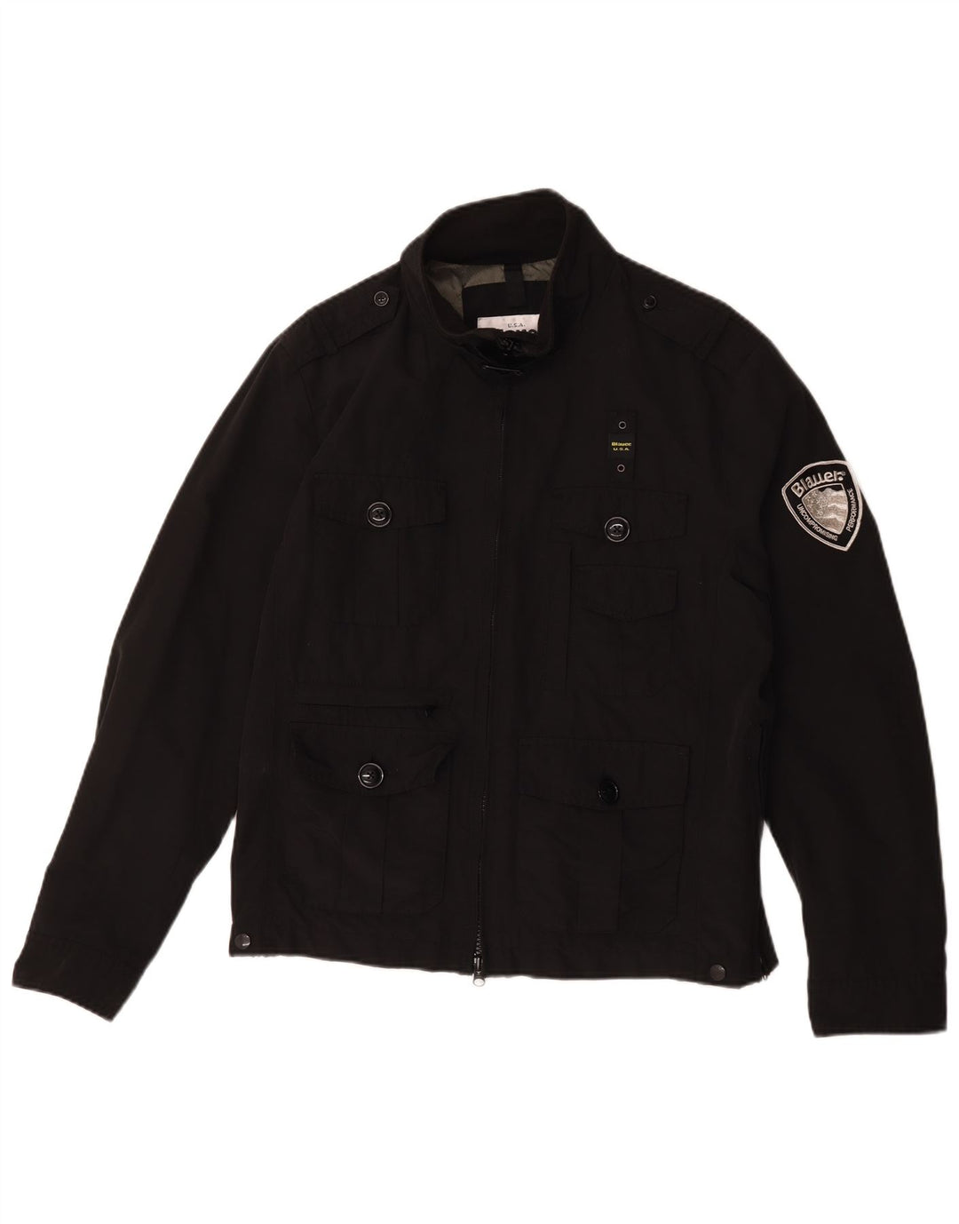 Blauer Veste utilitaire militaire pour homme UK 42 XL en coton noir